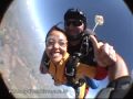 Salto duplo realizado na escola Skydive Boituva com instrutor Erico Azambuja;