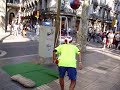 Artista di strada su LeRamblas Artista di strada su LeRamblas