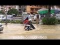 Flooding in pattaya thailand ฝนตก พัทยาน้ำท่วม September 2011