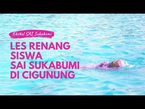 Video Les Renang Siswa Sekolah Alam Indonesia Sukabumi di Kolam Cigunung