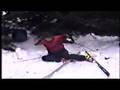 Skier Hits Tree Original & Uncut