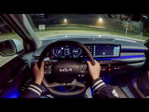 2024 Kia EV9 Land - POV Night Drive (Binaural Audio)