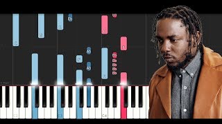 Kendrick Lamar, SZA - All The Stars (Piano Tutorial)