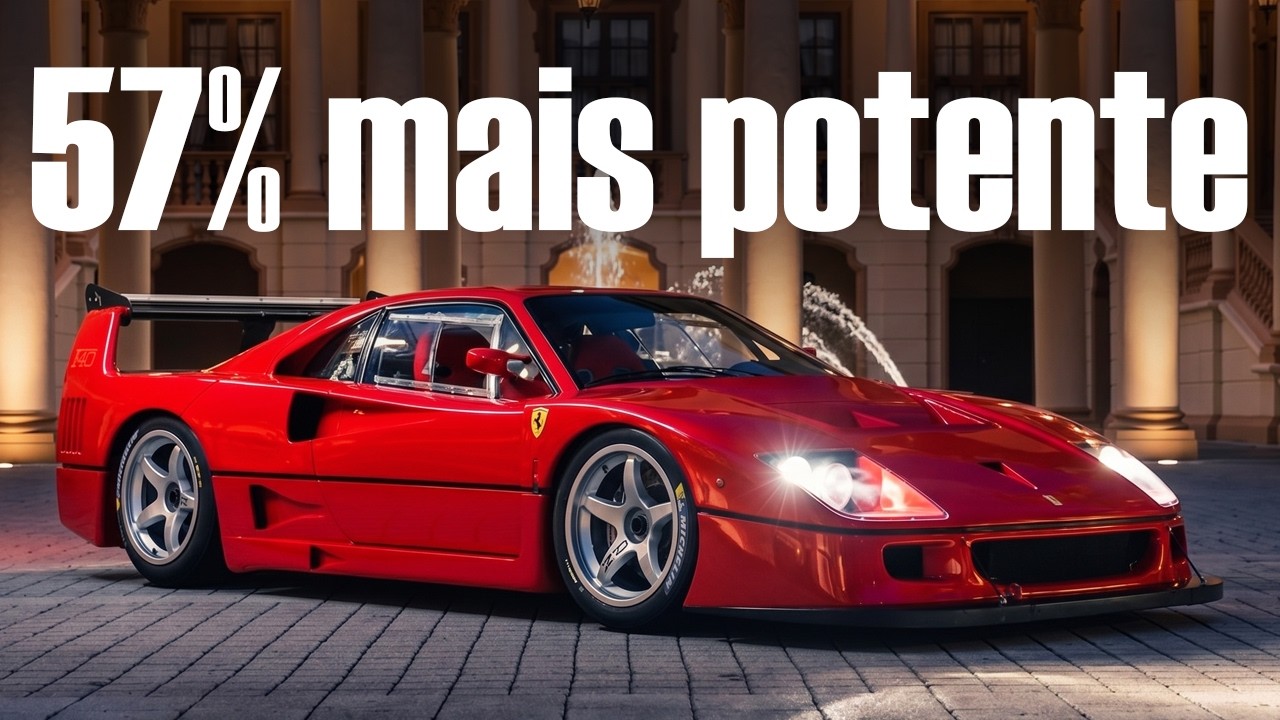 700 cv DE FÁBRICA em 1989: a brutal Ferrari F40 LM