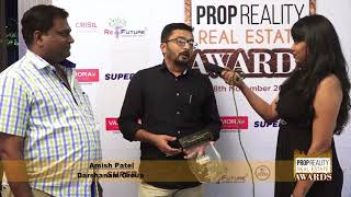 PROPREALITY REAL ESTATE AWARD SHOW:- An Interview of MR. AMISH PATEL, DARSHANAM GROUP, VADODARA.