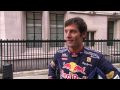 HD Video - Mark Webber Parliament Square F1 Pit Stop Red Bull Racing