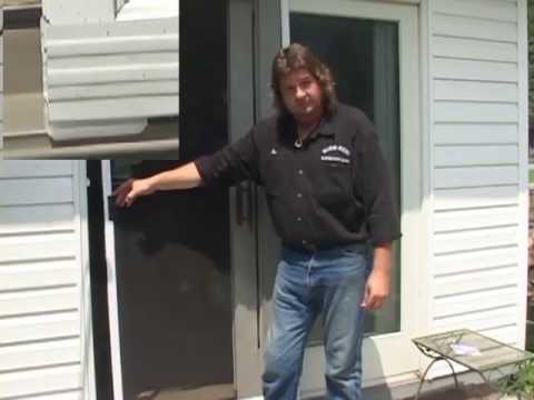 how to fix a door screen