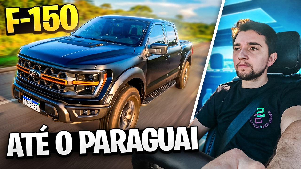 Vamos para o PARAGUAI de CARRO! RODEI 1500KM na nova F150 TREMOR! Quantos KM/L na estrada?!