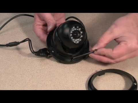 Small open faced vandal dome camera with zoom lens