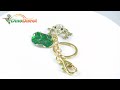 Frog Shaped Diamond Rhinestone Key Chain Keyring Pendant
