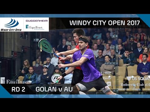 Squash: Golan v Au - Windy City Open 2017 Rd 2 Highlights