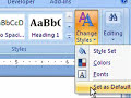 For users that prefer the line spacing and font in Word 2003, this tutorial demonstrates how to change the default style, line spacing and font in Word 2007 back to Word 2003. Created by Tera Doty-Blance of the Technology Training Center at SUNY Cortland