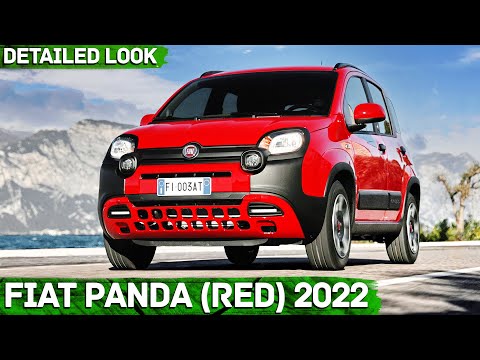 New Fiat PANDA (RED) Hybrid 2022 - Interior, Exterior