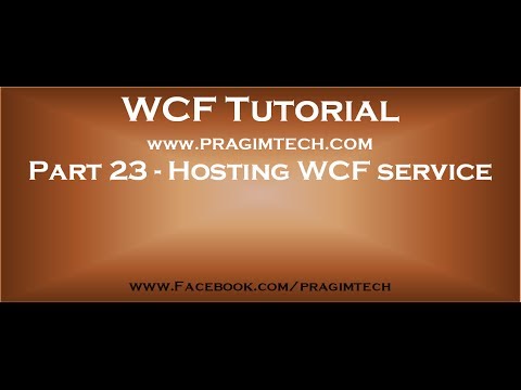 how to do self hosting in wcf