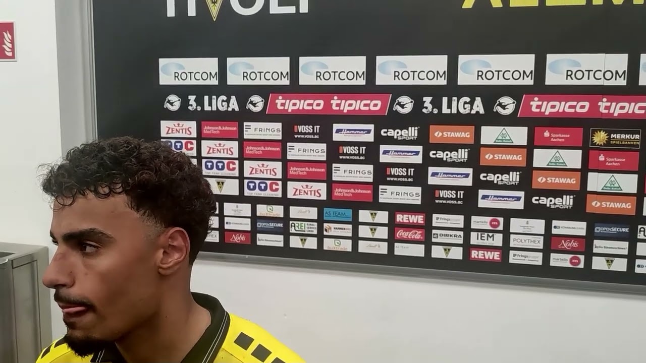  Mehdi Loune – Mittelfeldspieler Alemannia Aachen – die Unterbrechung war für uns nicht gut 