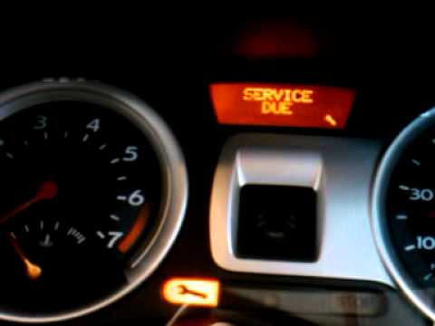 how to reset service on renault clio