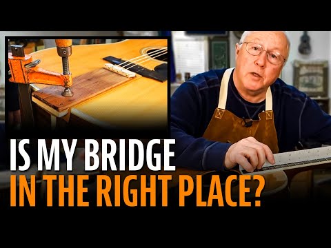 how to locate guitar bridge