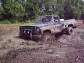 Chevy going through a mud hole Chevy going through a mud hole