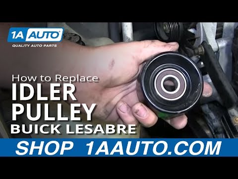 How To Install replace Squeaking Serpentine Belt Tensioner Pulley 1997-99 Buick Lesabre