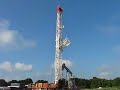 Workover Rig Setting Up On Oil Well Part 3