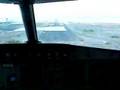 Inside cockpit  Airbus 320 final approach