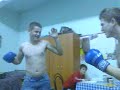 Ionas vs Darius box in camin.....cu o singura manusa....super fight