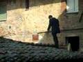 007 Daniel Craig Scena Del Film Sui Tetti