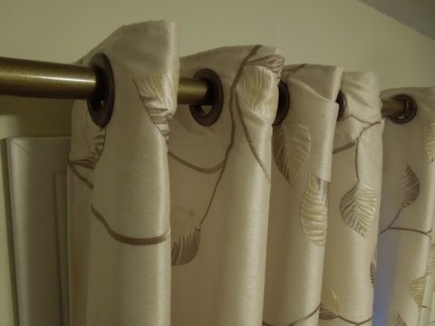 how to fit eyelets to curtains