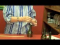 How to make a wind chime using recycled wine bottles.