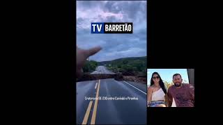 Mulher morre e esposo está desaparecido após veículo submergir na divisa entre SE e AL