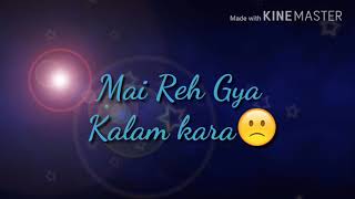 ROG  MUSAHIB  Sukhe  sad song WhatsApp status song