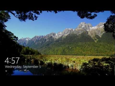 how to lock screen windows 8