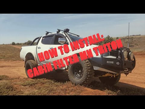 How to install a cabin filter into 2010 Mitsubishi Triton