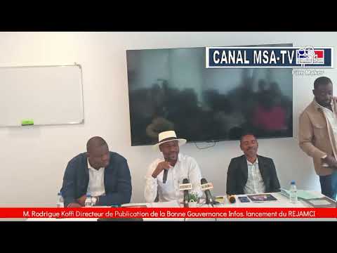 Conférence de lancement de l'association des journalistes pour des élections apaisée 