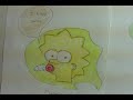 my very first simpsons drawings