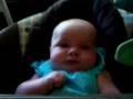 Cadence laughs (almost 4 mos) 1