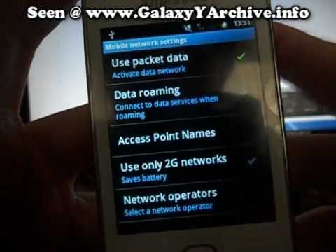 how to use usb tethering on galaxy y