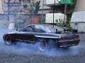 TAMIYA 1/10 RC BNR32 burnout