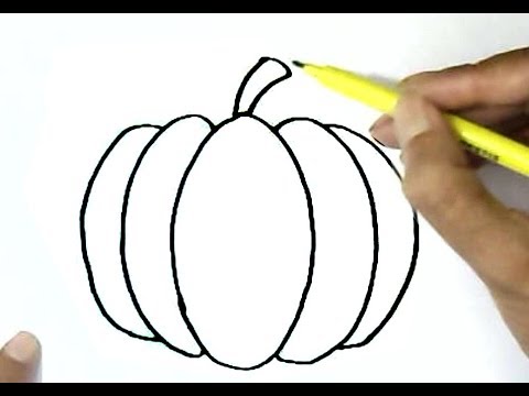 video-linktoworks-How to draw a pumpkin step by step for beginners - YouTube