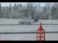 FSX Aeroflot A319 Landing in a blizzard at Moscow-Sheremetyevo Airport