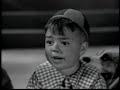 spanky & alfalfa of the little rascals play off to the original song love don't mean nothing by black glass as they try and court the truant officer's daughter.