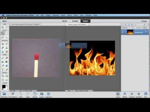 Adding Flames in Photoshop Elements