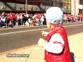 FUNNY BABY BEING A LEADER AT A PARADE