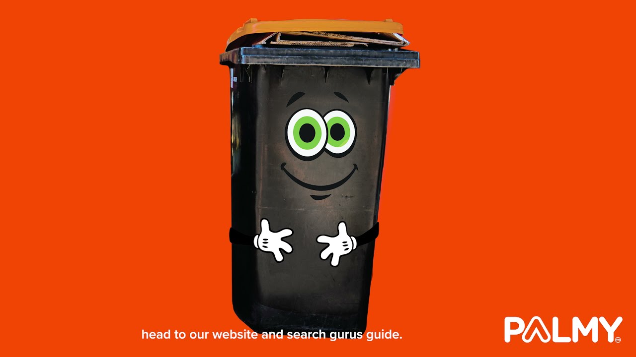 YouTube placeholder image shows still from video: An animated recycling wheelie bin.