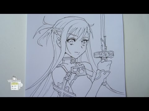 how to draw asuna