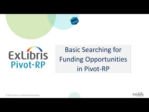 Basic Searching for Funding