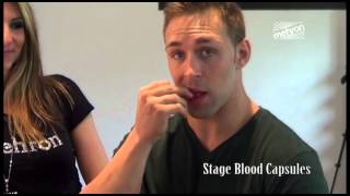 Mehron 6 Capsules With Stage Blood Mehron 6 Capsules With Stage Blood