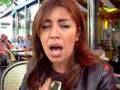 Amel Bouchoucha in Paris with her fans