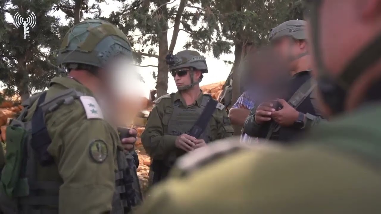 מפקדי אוגדה 210 בדרום סוריה