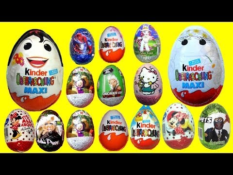 15 Surprise eggs Kinder Surprise Hello Kitty Star Wars Mickey Mouse Маша и Медведь my animation